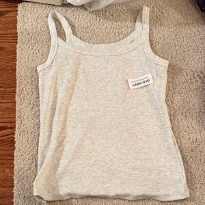 Old Navy Light Gray Sleeveless Top